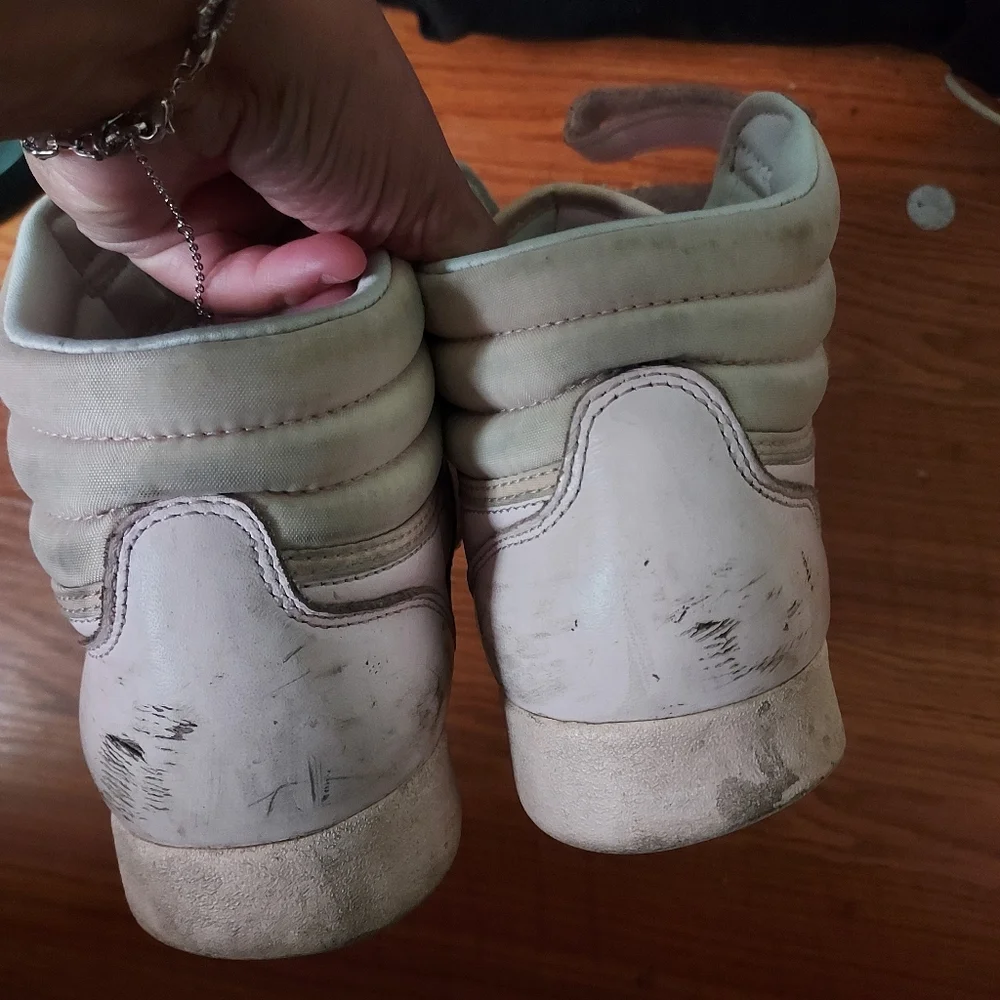 Light Pink Reebok High Tops - Picture 5 of 6